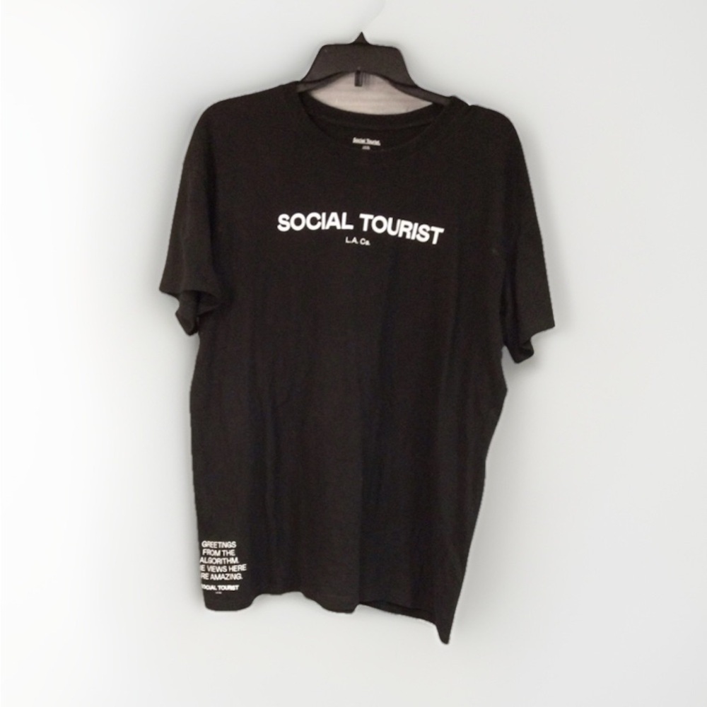 Social Tourist Black T-Shirt